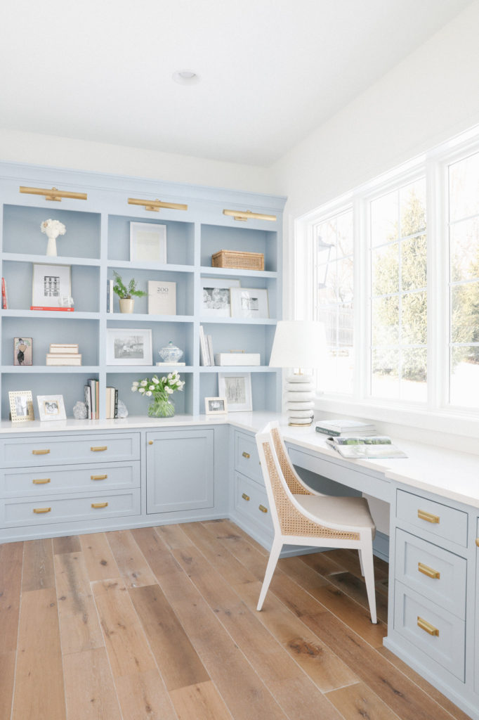 My Light Blue Home Office - KATE KNOWLES HOME